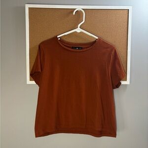Burnt Orange Cropped T-Shirt
